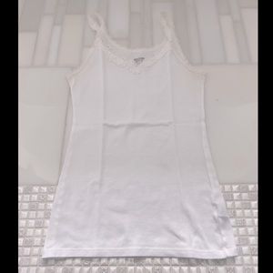 Floral Neckline Tank